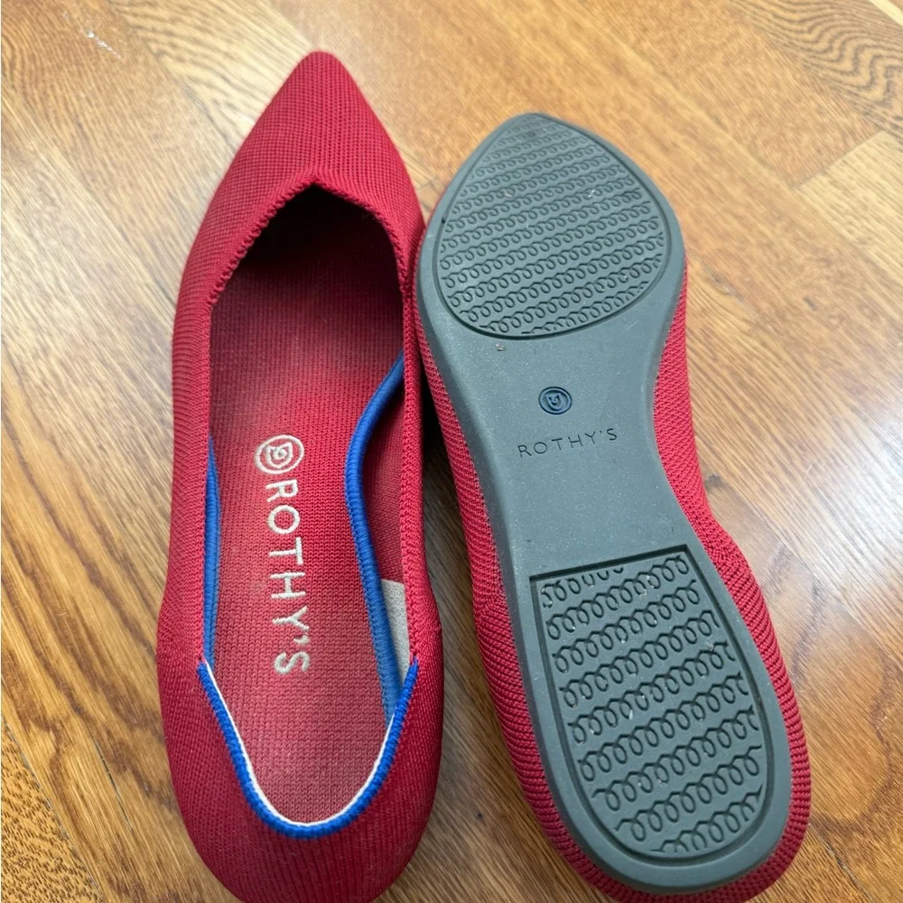 Rothy's Scarlet Red Loafers - Picture 4 of 4